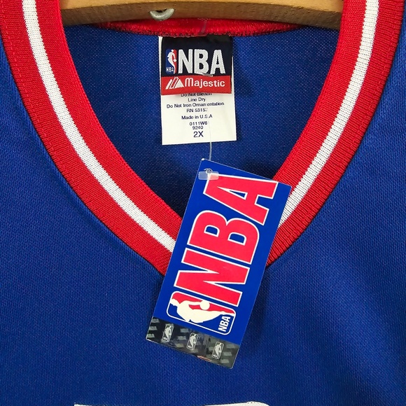 Detroit Pistons (Big Ben Wallace) Shooting Shirt NBA - NWT *DEADSTOCK* - Picture 3 of 10